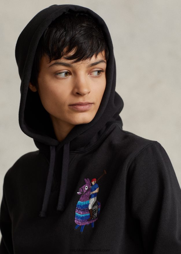 sukupuolineutraali polo ralph lauren x fortnite -huppari 0Z24ZR3429 musta