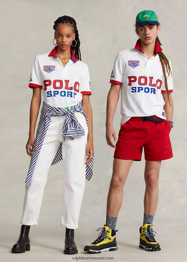 Ralph Lauren sukupuolineutraali klassinen istuva poolo sport mesh rugbypaita 0Z24ZR971 klassinen oxford valkoinen