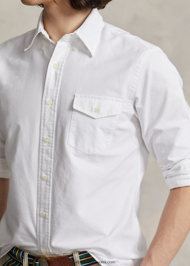 Ralph Lauren sukupuolineutraali räätälöity oxford-paita 0Z24ZR934 valkoinen