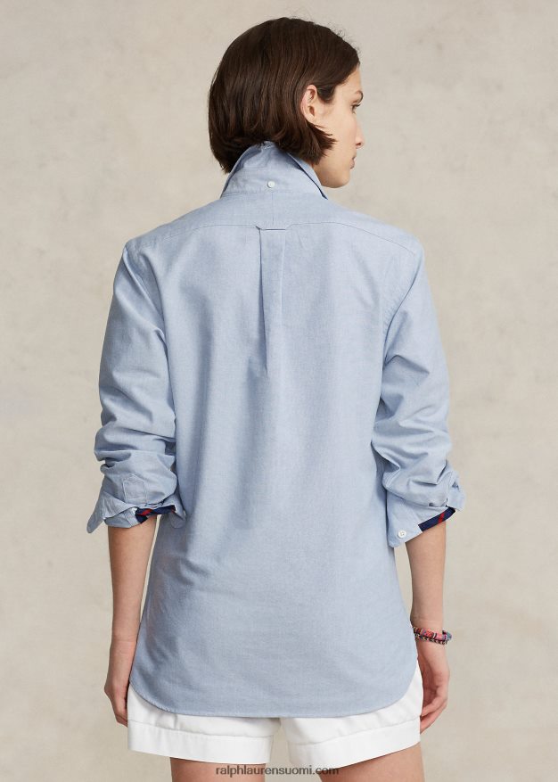 Ralph Lauren sukupuolineutraali räätälöity oxford-paita 0Z24ZR935 sininen