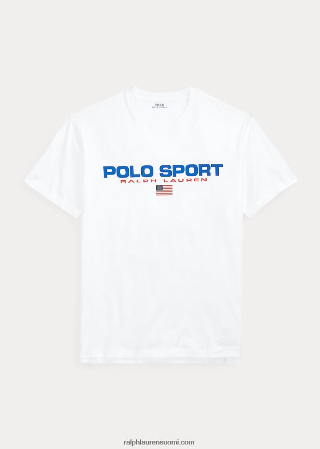 Ralph Lauren sukupuolineutraali klassinen istuvuus polo sport jersey t-paita 0Z24ZR3412 valkoinen
