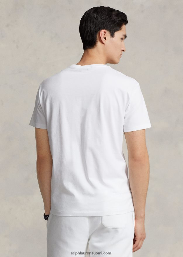 Ralph Lauren sukupuolineutraali klassinen istuvuus polo sport jersey t-paita 0Z24ZR3412 valkoinen
