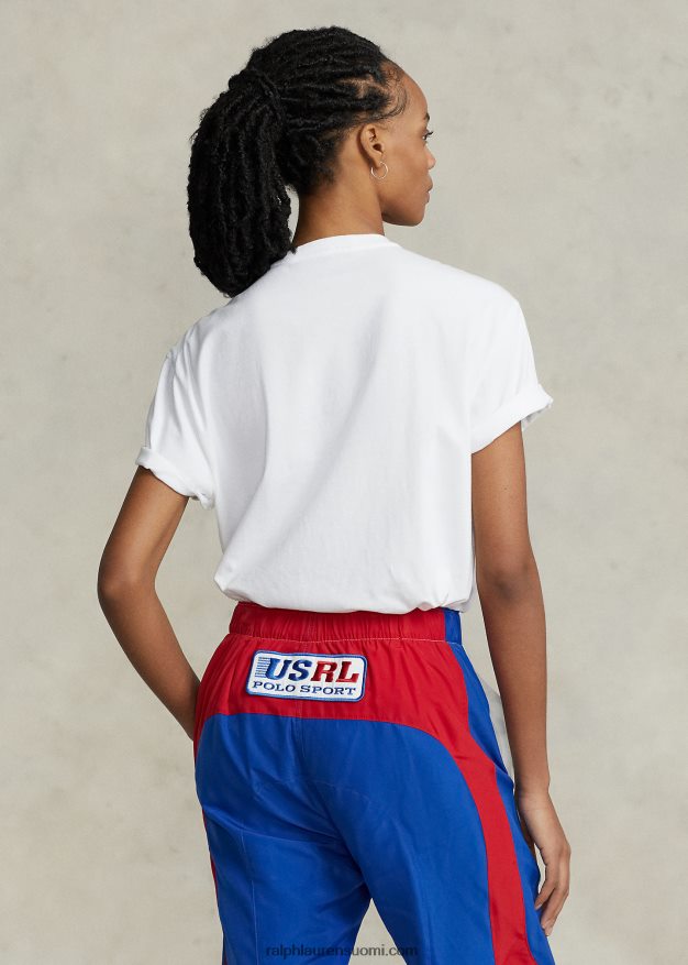 Ralph Lauren sukupuolineutraali klassinen istuvuus polo sport jersey t-paita 0Z24ZR3412 valkoinen