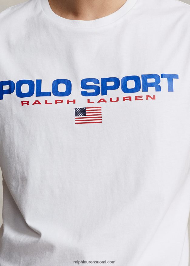 Ralph Lauren sukupuolineutraali klassinen istuvuus polo sport jersey t-paita 0Z24ZR3412 valkoinen