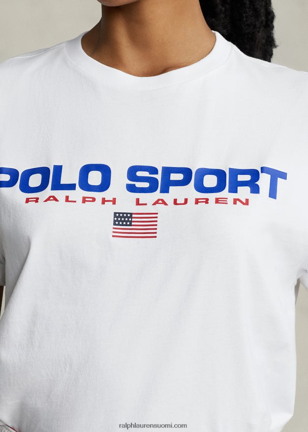 Ralph Lauren sukupuolineutraali klassinen istuvuus polo sport jersey t-paita 0Z24ZR3412 valkoinen
