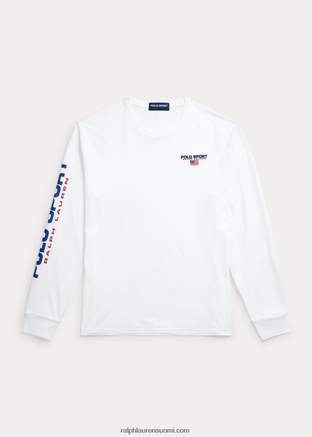 Ralph Lauren sukupuolineutraali klassinen istuvuus polo sport jersey t-paita 0Z24ZR454 valkoinen