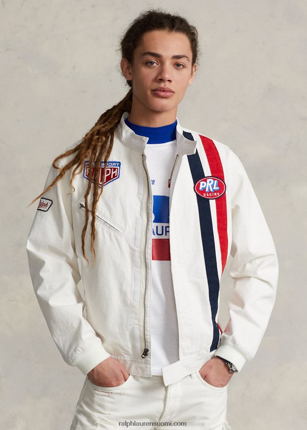 Ralph Lauren sukupuolineutraali polo urheilullinen kilpatakki 0Z24ZR3411 kannenpesuaine valkoinen