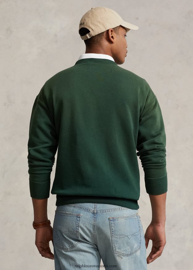 Ralph Lauren sukupuolineutraali kahvinkaula-neulepaita 0Z24ZR449 vihreä