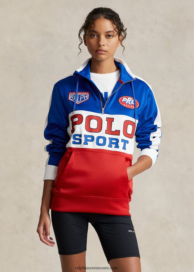 Ralph Lauren sukupuolineutraali polo sport fleece-huppari 0Z24ZR3427 safiiritähti multi