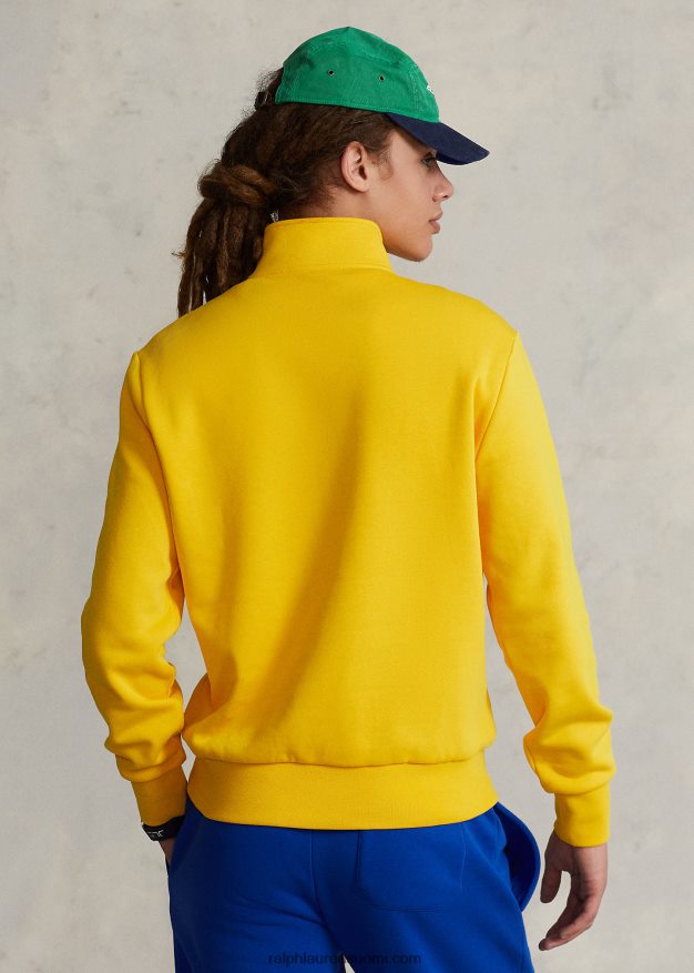 Ralph Lauren sukupuolineutraali polo sport fleece-huppari 0Z24ZR895 keltainen myrsky