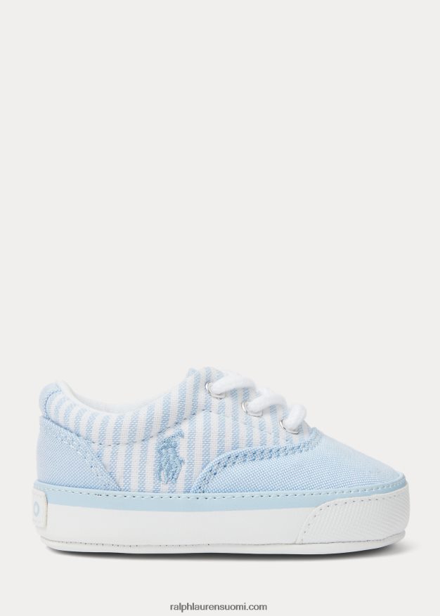 Ralph Lauren vauva Keaton-raidalliset canvas-lenkkarit 0Z24ZR8120 vaaleansininen