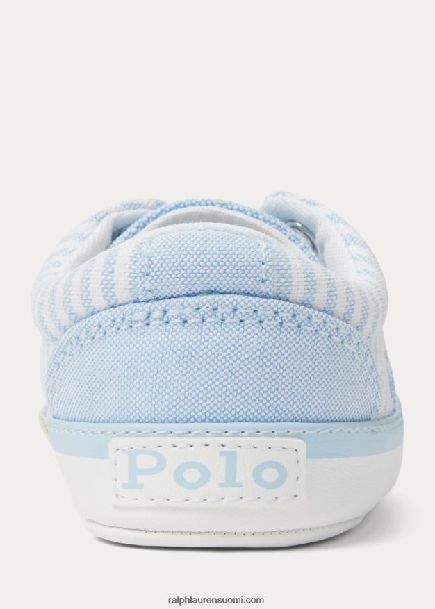 Ralph Lauren vauva Keaton-raidalliset canvas-lenkkarit 0Z24ZR8120 vaaleansininen