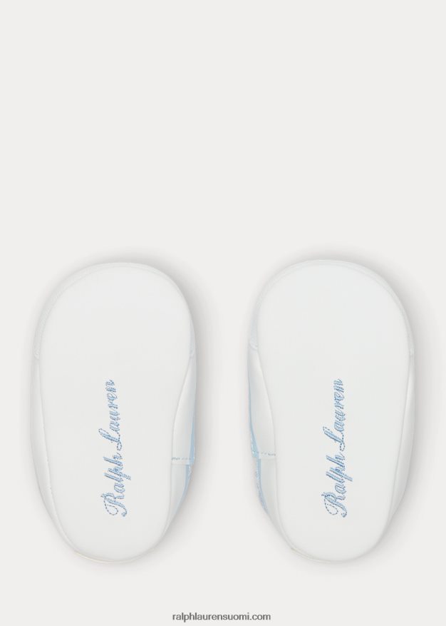 Ralph Lauren vauva Keaton-raidalliset canvas-lenkkarit 0Z24ZR8120 vaaleansininen