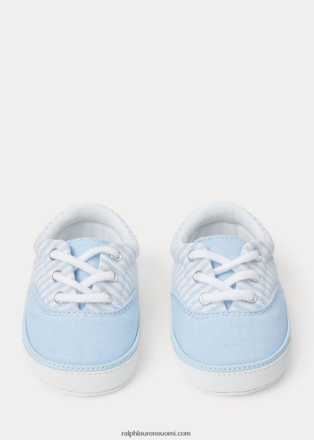 Ralph Lauren vauva Keaton-raidalliset canvas-lenkkarit 0Z24ZR8120 vaaleansininen