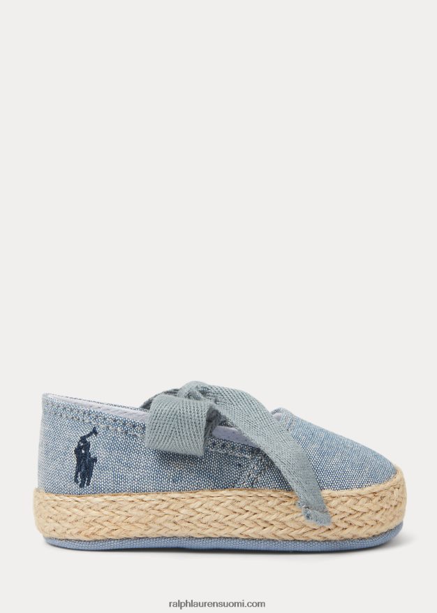 Ralph Lauren vauva bowman chambray espadrille 0Z24ZR8124 sininen chambray