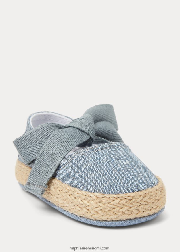 Ralph Lauren vauva bowman chambray espadrille 0Z24ZR8124 sininen chambray