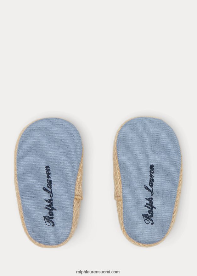 Ralph Lauren vauva bowman chambray espadrille 0Z24ZR8124 sininen chambray
