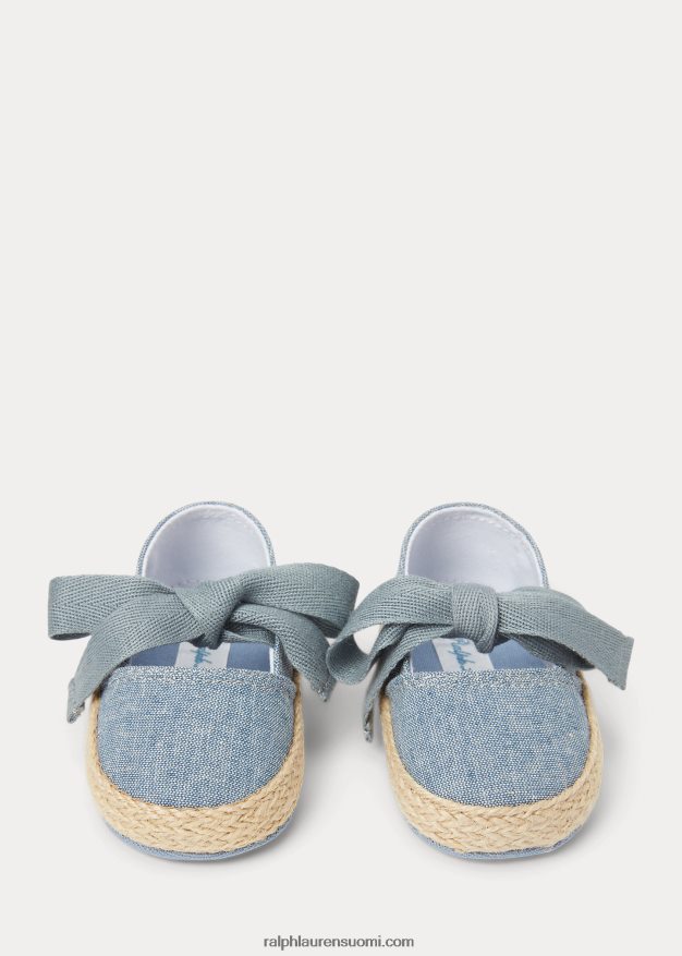 Ralph Lauren vauva bowman chambray espadrille 0Z24ZR8124 sininen chambray