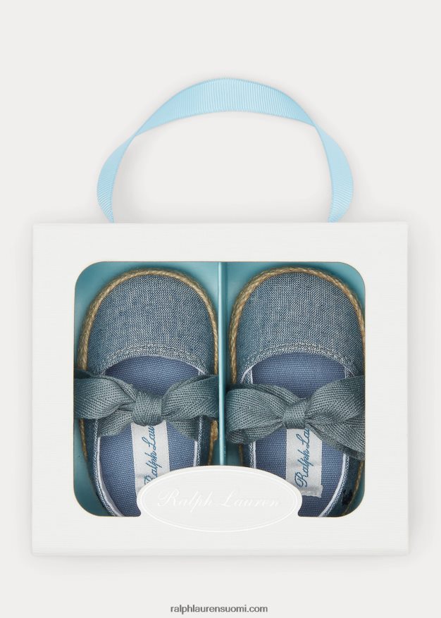 Ralph Lauren vauva bowman chambray espadrille 0Z24ZR8124 sininen chambray