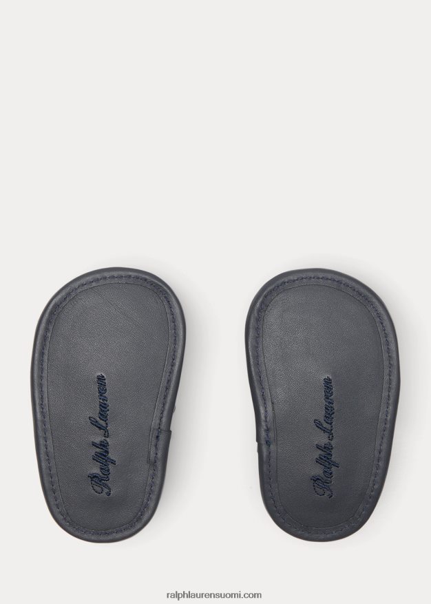Ralph Lauren vauva merihenkinen nahkasandaali 0Z24ZR8127 laivastonsininen nahka