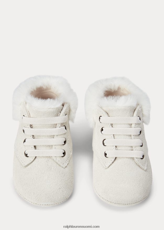 Ralph Lauren vauva burnley tekoshearling mokkanahkasaappaat 0Z24ZR8351 pergamentti kerma