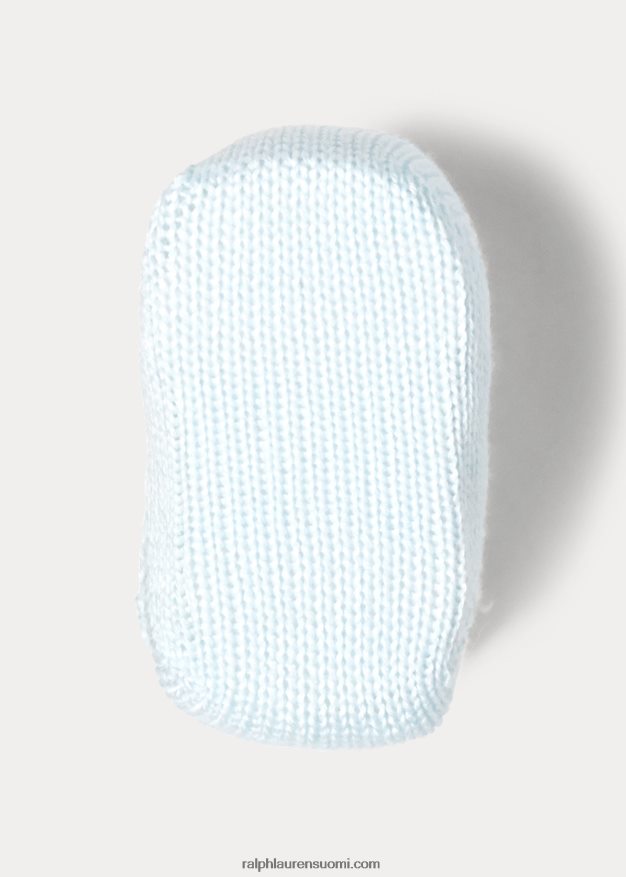 Ralph Lauren vauva kaapelineulotut puuvillasaappaat 0Z24ZR8043 sininen