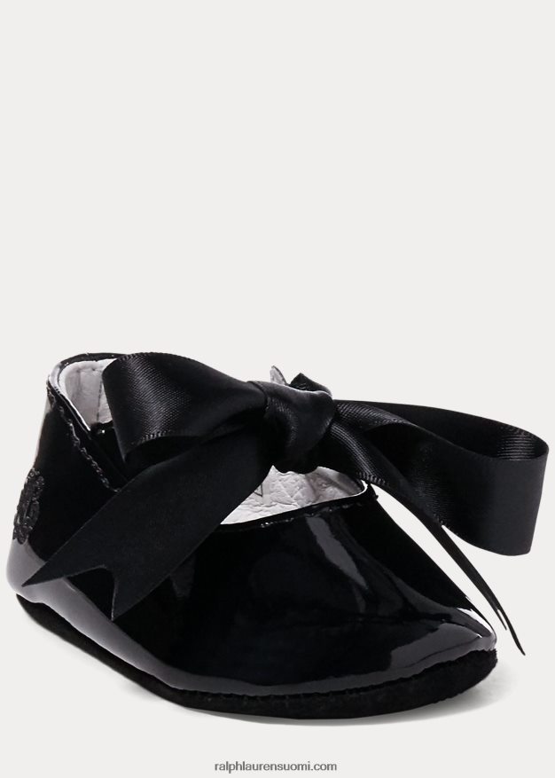 Ralph Lauren vauva briley kiiltonahkainen tohveli 0Z24ZR8136 musta