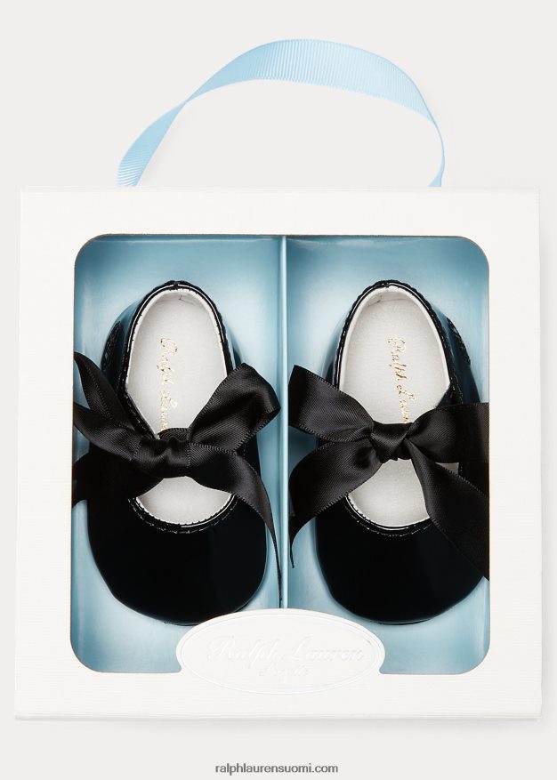 Ralph Lauren vauva briley kiiltonahkainen tohveli 0Z24ZR8136 musta
