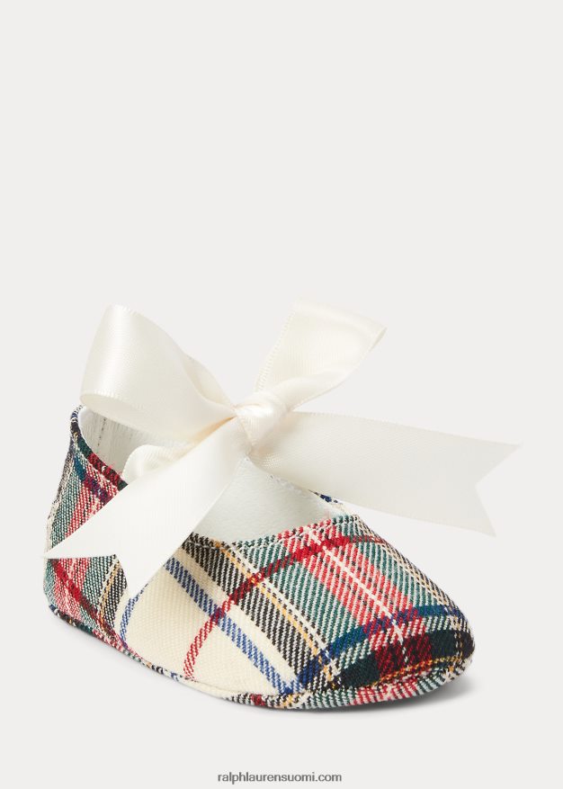 Ralph Lauren vauva briley-ruudullinen puuvilla-mary jane -tossu 0Z24ZR8346