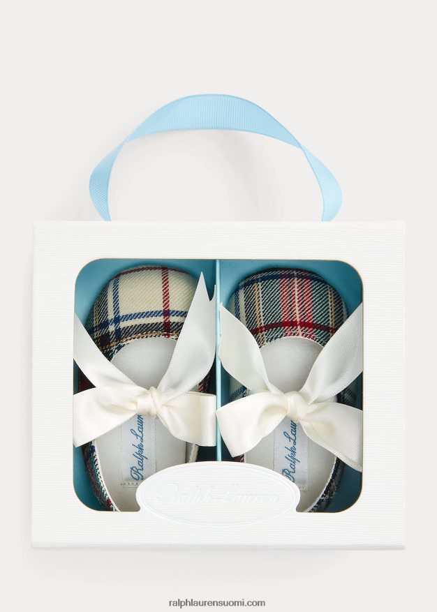 Ralph Lauren vauva briley-ruudullinen puuvilla-mary jane -tossu 0Z24ZR8346