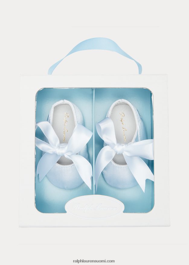 Ralph Lauren vauva briley satiini mary jane tohveli 0Z24ZR8134 valkoinen satiini