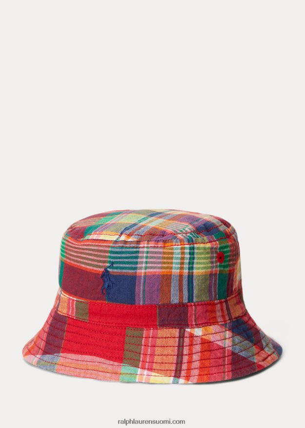 Ralph Lauren vauva käännettävä puuvillahattu 0Z24ZR8339 punainen/laivasto monitoimi