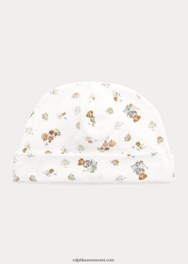 Ralph Lauren vauva poolo karhu puuvilla interlock pipo 0Z24ZR8033 tyttö puutarhakarhu