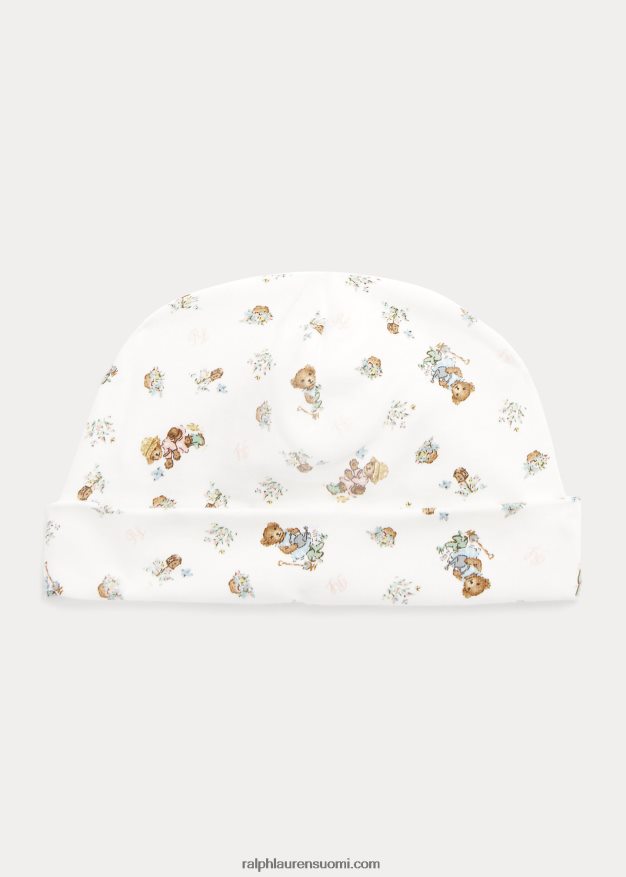 Ralph Lauren vauva poolo karhu puuvilla interlock pipo 0Z24ZR8033 tyttö puutarhakarhu