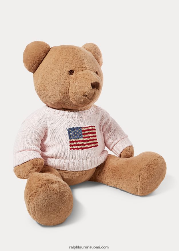 Ralph Lauren vauva iso lippu-villapusero poolokarhu 0Z24ZR8103 akaasia pinkki