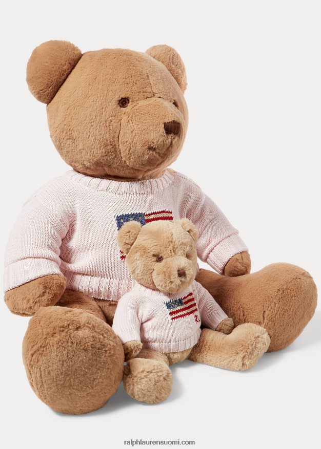 Ralph Lauren vauva iso lippu-villapusero poolokarhu 0Z24ZR8103 akaasia pinkki