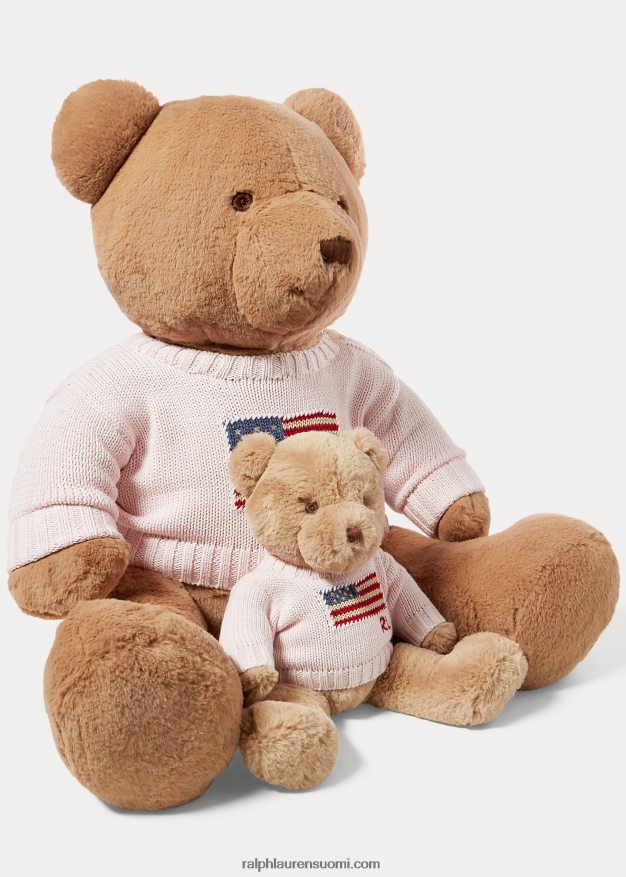 Ralph Lauren vauva pieni lippu-villapusero poolokarhu 0Z24ZR8106 akaasia pinkki