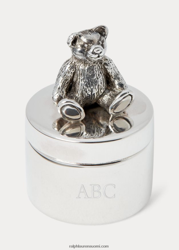 Ralph Lauren vauva karhun sterlinghopea hammaslaatikko 0Z24ZR8116 hopea