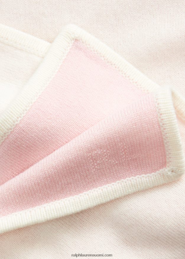 Ralph Lauren vauva käännettävä kashmir viltti 0Z24ZR8342 aamu pinkki