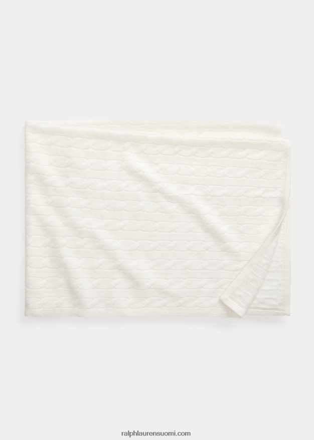 Ralph Lauren vauva kashmir peitto 0Z24ZR8071 lämmin valkoinen