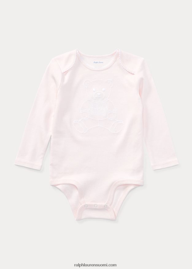 Ralph Lauren vauva brodeerattu poolokarhu body 0Z24ZR7698 herkkä pinkki