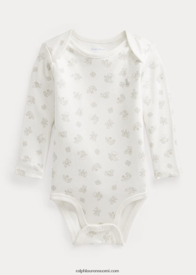 Ralph Lauren vauva karhukuvioinen puuvillabody 0Z24ZR8164 harmaa multi
