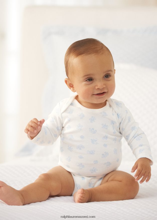 Ralph Lauren vauva karhukuvioinen puuvillainterlock-body 0Z24ZR8158 sininen multi