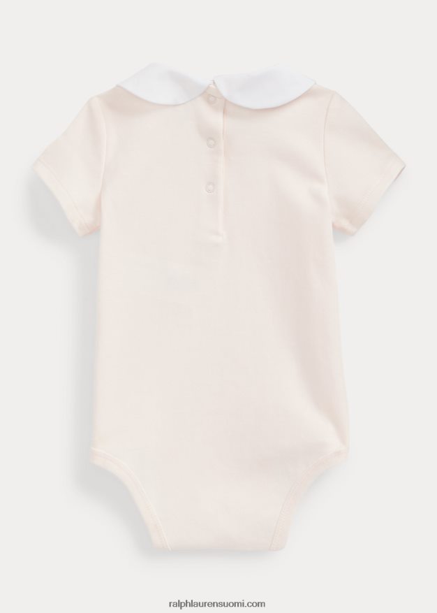Ralph Lauren vauva kukkabrodeerattu puuvillainen body 0Z24ZR7703 herkkä pinkki