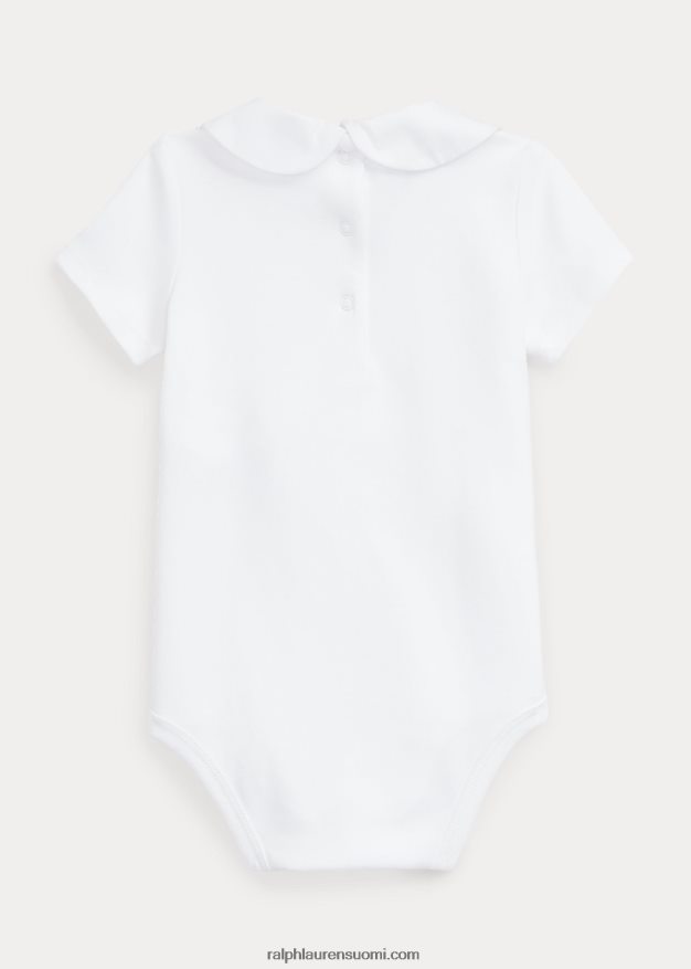 Ralph Lauren vauva merikirjailtu puuvillainen body 0Z24ZR7704 valkoinen purjevene