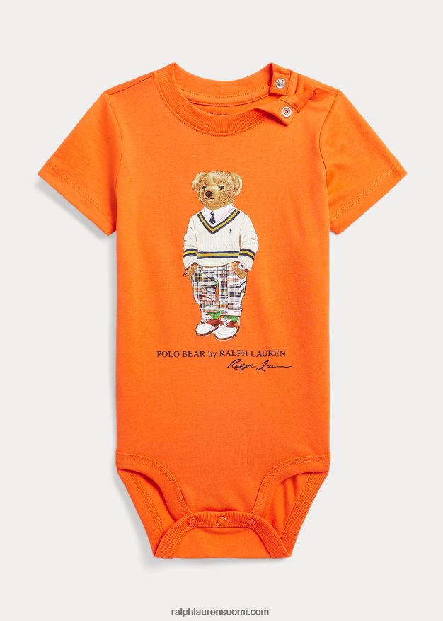 Ralph Lauren vauva poolo karhu puuvillajersey body 0Z24ZR7695 pelastusvene oranssi