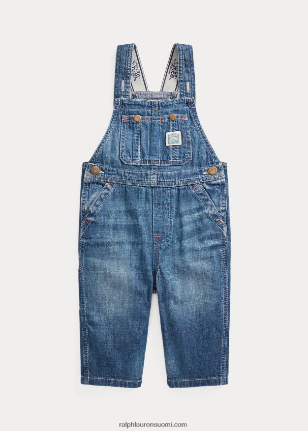 Ralph Lauren vauva puuvilla denim haalari 0Z24ZR7734 iloinen pesu