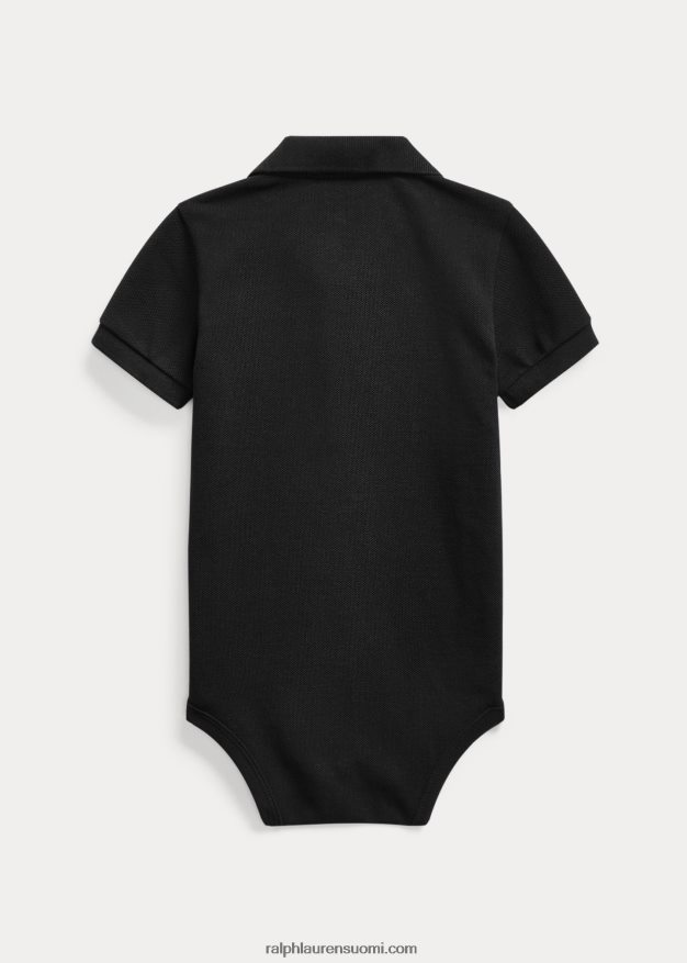 Ralph Lauren vauva puuvillaverkkomainen poolobody 0Z24ZR10009 musta