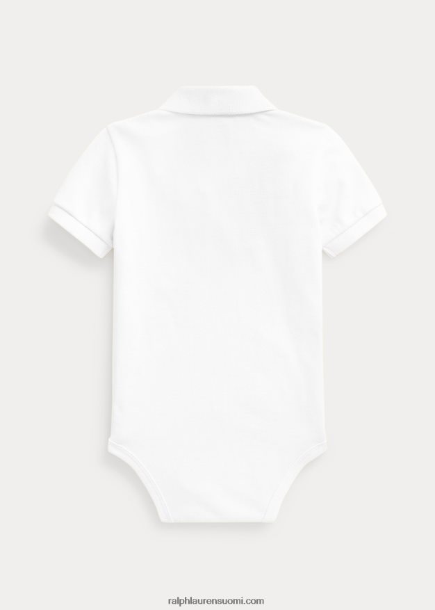 Ralph Lauren vauva puuvillaverkkomainen poolobody 0Z24ZR10010 valkoinen