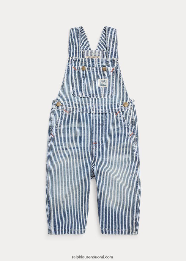 Ralph Lauren vauva raidallinen puuvillafarkkuhaalari 0Z24ZR8173 patterson pesu